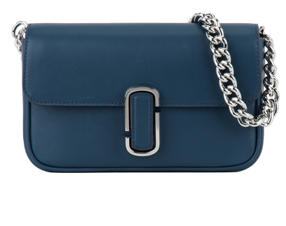 The J Marc Soft Shoulder Bag, &pound;180, Handbags, Blue, Leather, Front view